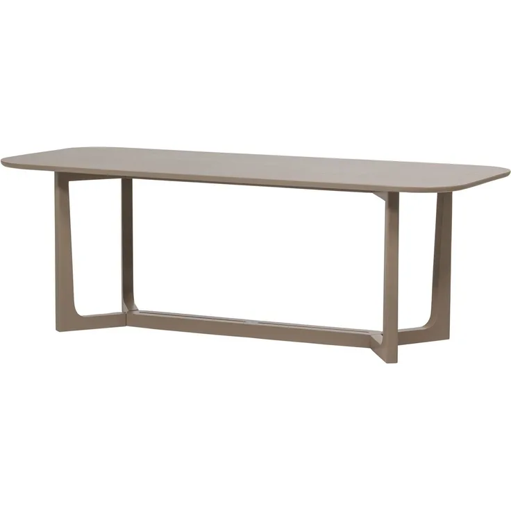 Esstisch aus Mangoholz, modern mit geradem Gestell, braun, für 6–8 Personen, 240 x 90 cm