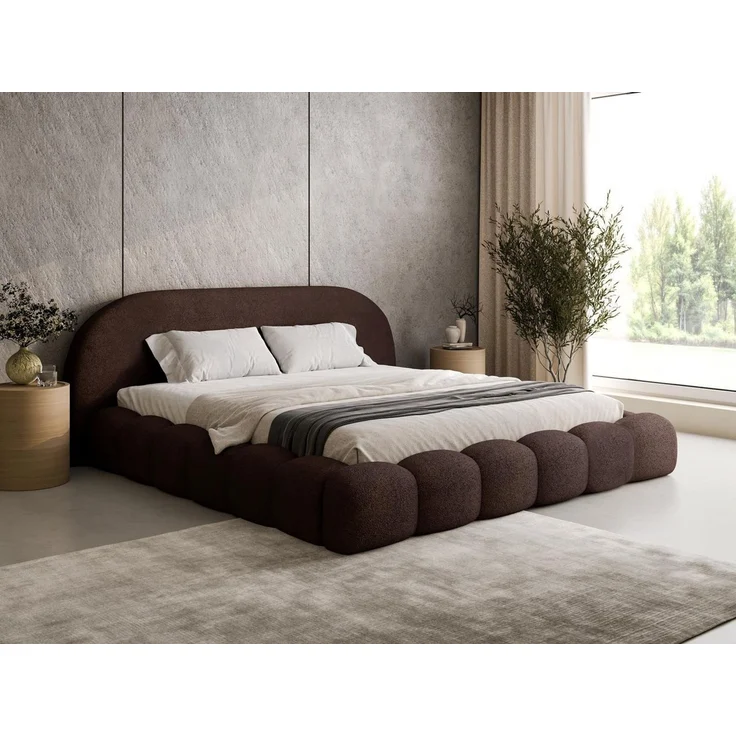 Compleo Polsterbett OMBIS, Wolkenbett mit Bettkasten und Lattenrost, Designer-Bett, MADE IN EU – Bild 2