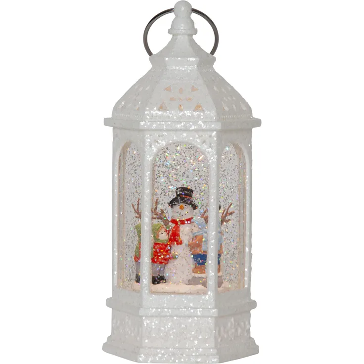 Star LED-Laterne 'Vinter', Schneemann in Laterne,