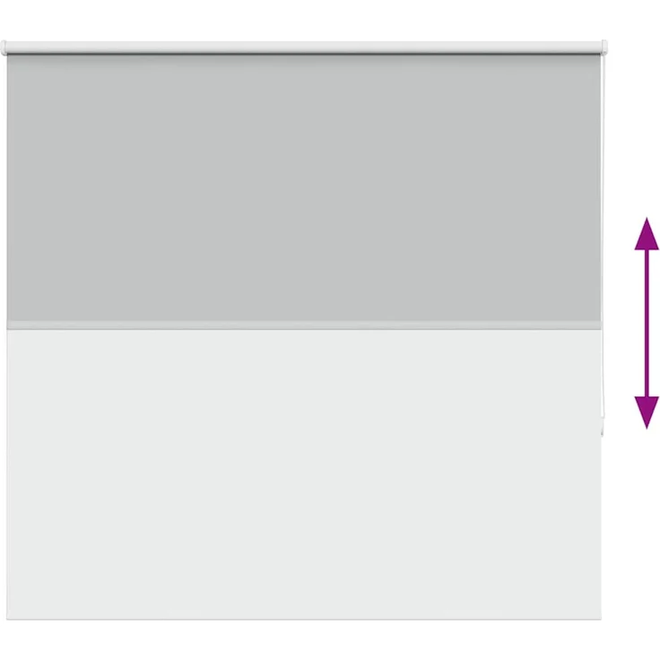 vidaXL Verdunkelungsrollo Hellgrau 145x150cm Stoffbreite 141,6cm 4011397 – Bild 8