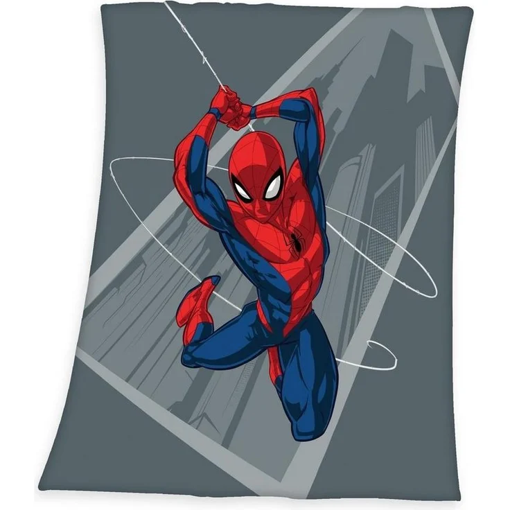 Wohndecke Spiderman Fleecedecke Schmusedecke Kuscheldecke 130 x 170 cm, Herding – Bild 1