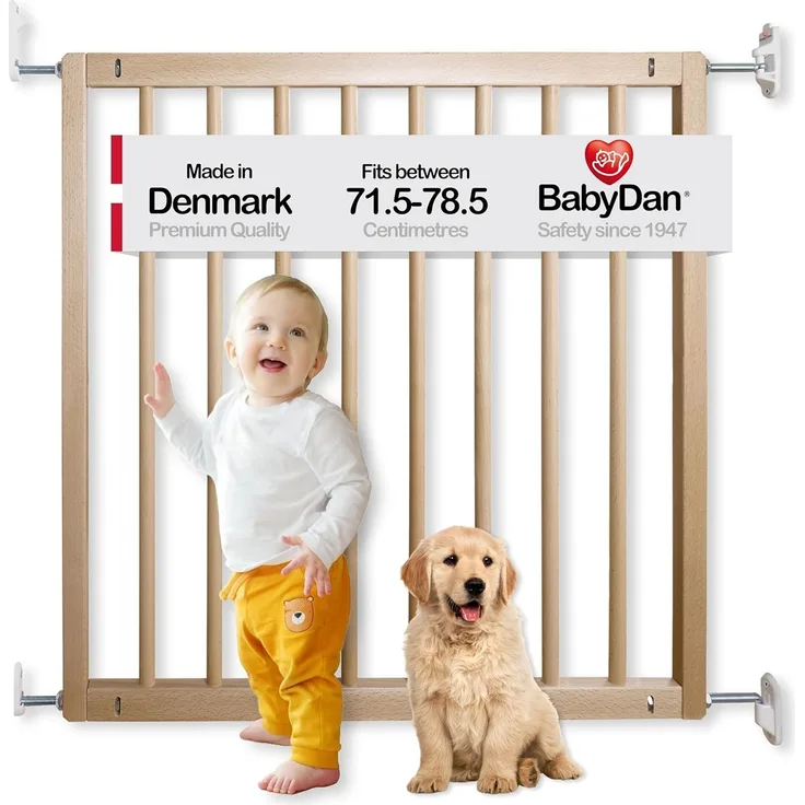 BabyDan Sicherheitstür'No Trip' aus Buchenholz
