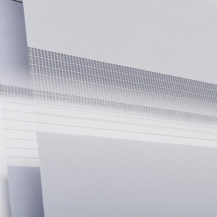 WOLTU Doppelrollo Klemmfix ohne Bohren Grau 45x150 cm (BxH), Duo Rollo Zebrarollo Fensterrollo Klemmrollo Seitenzugrollo Easyfix lichtdurchlässig & verdunkelnd Rollos für Fenster und Tür – Bild 4
