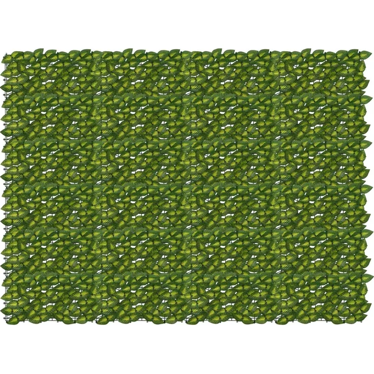 vidaXL Balkonsichtschutz mit Blättern Grün und Gelb 200 x 150 cm 42040677 – Bild 1