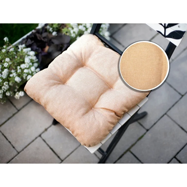 sunnypillow Stuhlkissen 4er Set Stuhlkissen 45x45 cm Bequeme 8cm, Polsterauflage Auflage für Stühle / Bänke – Bild 4