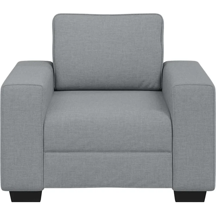 vidaXL Sessel Hellgrau 100x77x82 cm Stoff 4105146 – Bild 3
