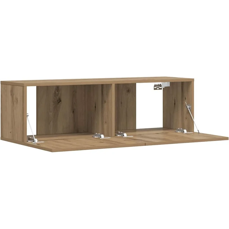 TV-Wandschrank, TV-Hängeboard Fernsehschrank Artisan-Eiche 100 x 30 x 30 cm Holzwerkstoff – Bild 3