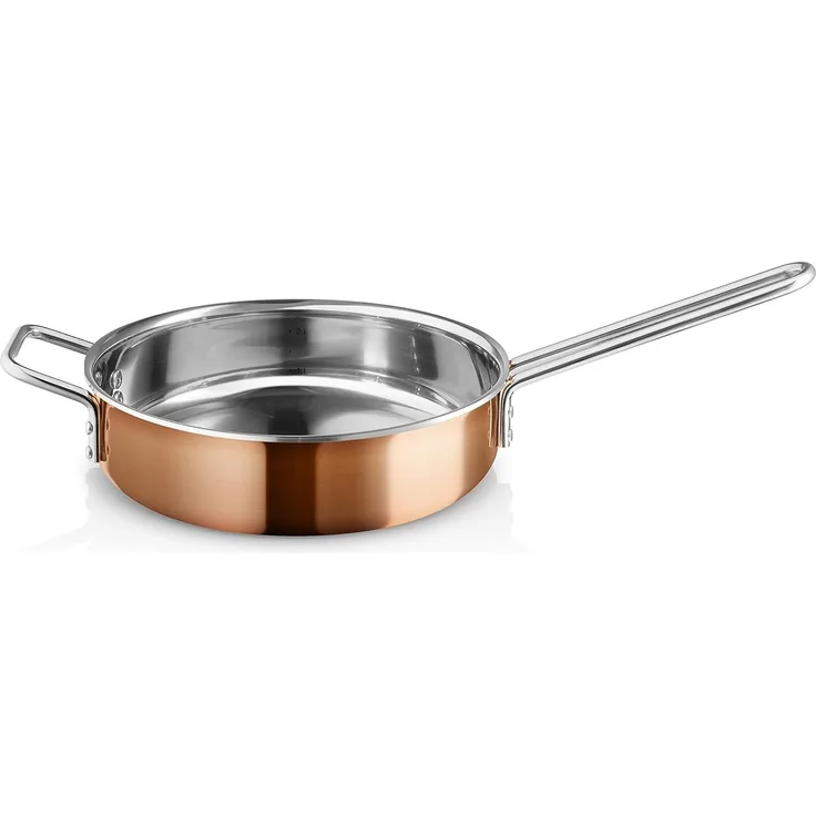 Eva Solo Sautierpfanne, Bratpfanne, Pfanne, Sauteuse, Stielsauteuse, Kochen, Kochzubehör, Kupfer/Edelstahl, Ø 24 cm, 271011