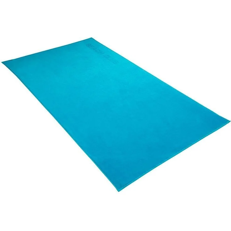 Vossen Strandtuch Beach Club, Frotteevelours (1-St), Badetuch, Uni Farben, mit Schriftzug – Bild 1