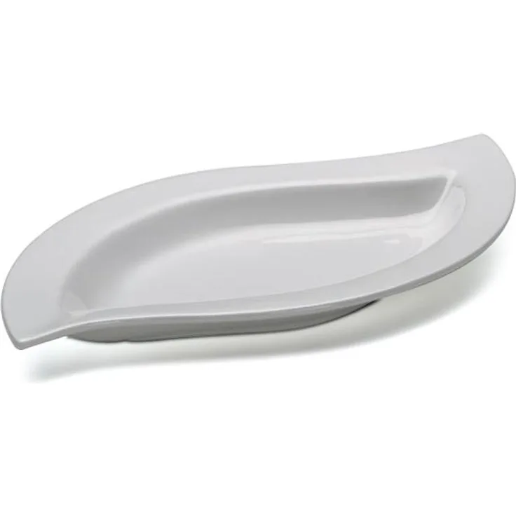 Schale Blatt 23 cm von Maxwell & Williams / White Basics / Servierschale / Servierplatte / Porzellanplatte