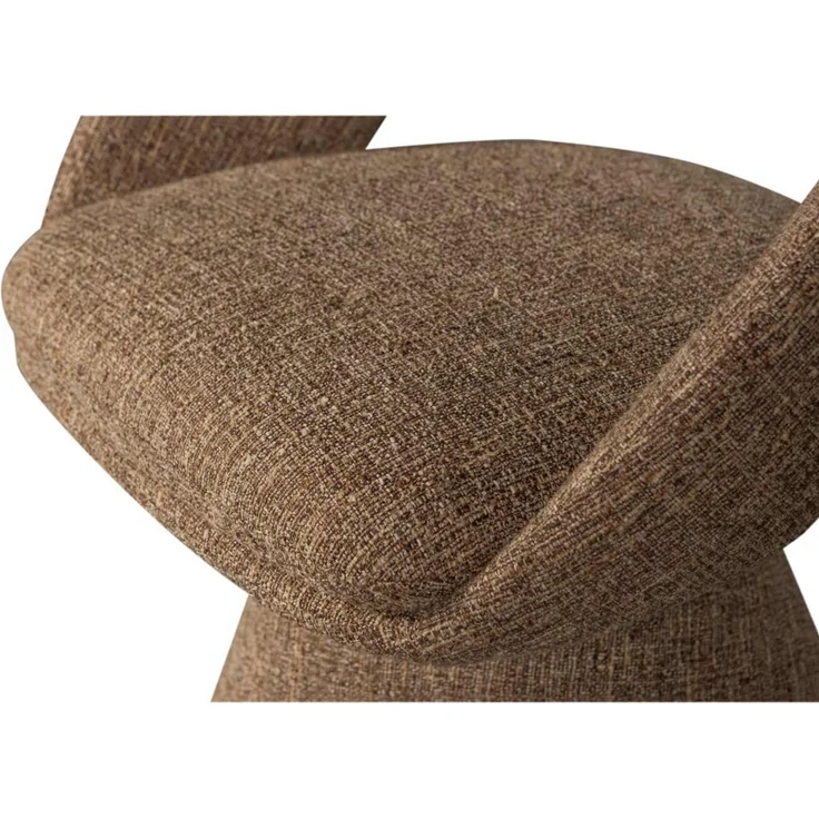 Esszimmerstuhl Winter aus Melange-Stoff, modern und drehbar, Natur, gepolsterte Beine – Bild 6