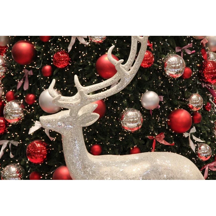 Annastore Weihnachtsbaumkugel Weihnachtskugeln aus Kunststoff zum Hängen für den Außenbereich (6 St), Frost und Wetterfest, Outdoor Weihnachtkugeln – Bild 3
