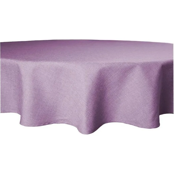 Haus und Deko Tischdecke Tischdecke rund Leinenoptik Lotuseffekt Tischwäsche Wasserabweisend (1-tlg)