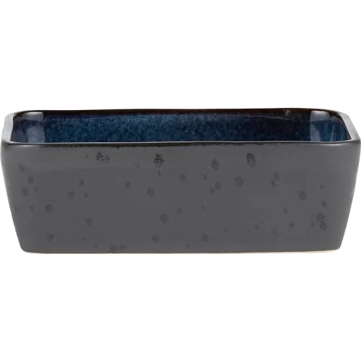 Bitz Steinzeug Schwarz / Blau Auflaufform 28x21 cm – Bild 1