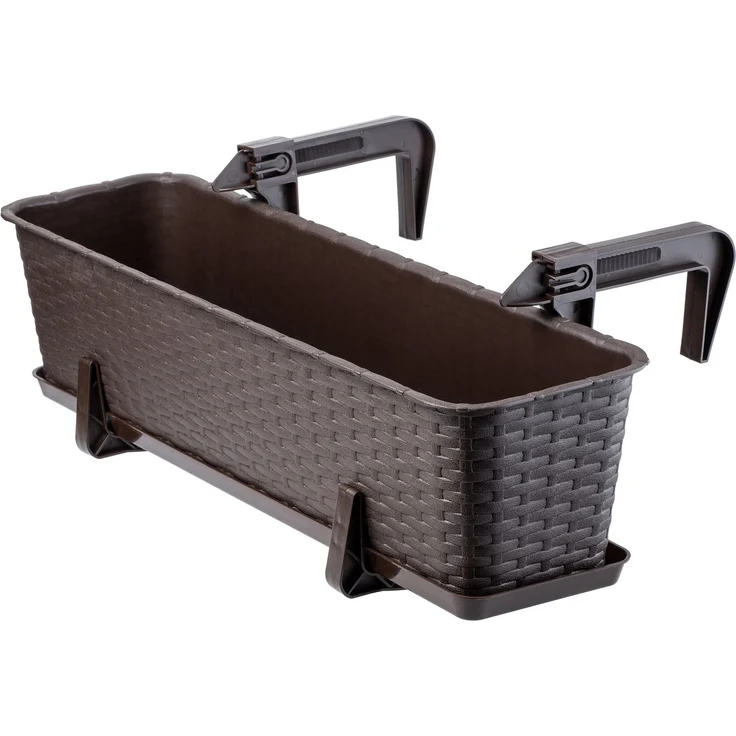 KADAX Blumentopf-Balkon-Pflanzgefäßständer 60 cm braun – Bild 6