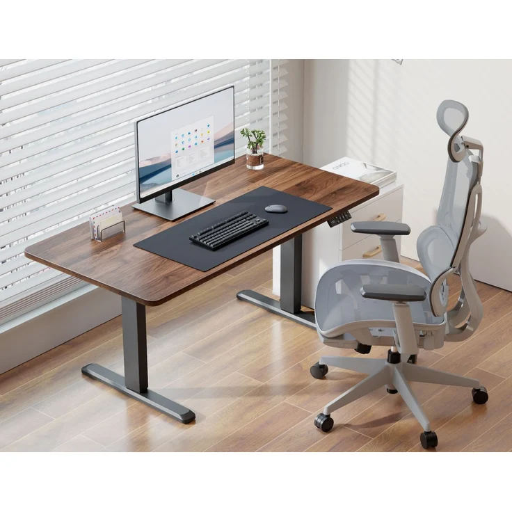 Equip ERGO Elektrisches Steh-Sitz-Schreibtischgestell, Schwarz – Bild 4