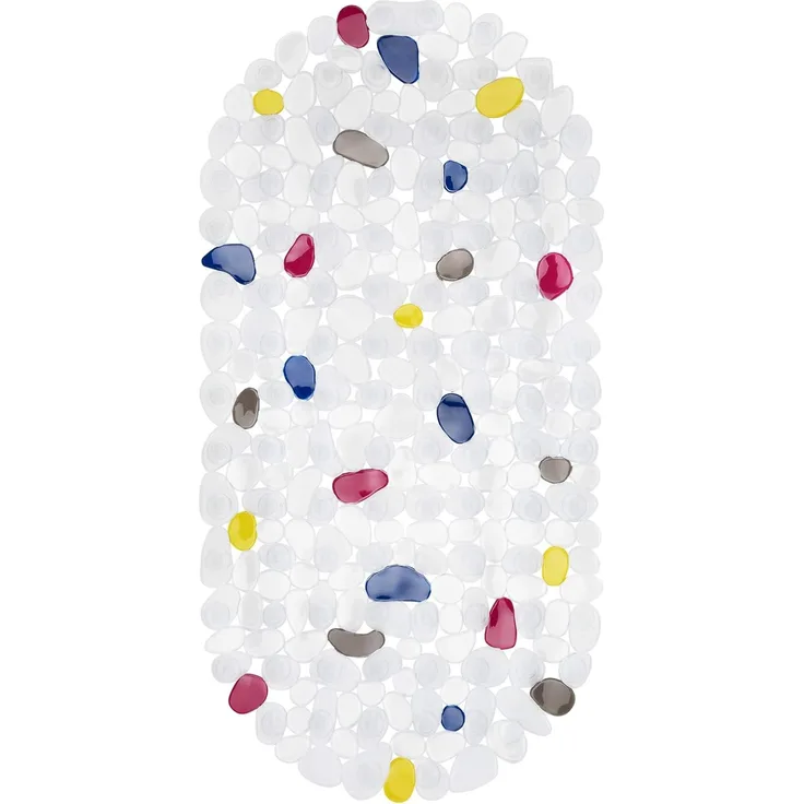 Badematte Badewanneneinlage 68 x 35 cm oval mit Saugnoppen Badematte für die Badewanne in verschiedenen Farben Einlage Badewannenmatte Antirutsch