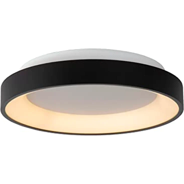 LUCIDE VIDAL Deckenleuchte, Ø 28 cm, dimmbare LED, 1x20W 2700K, Schwarz – Bild 1