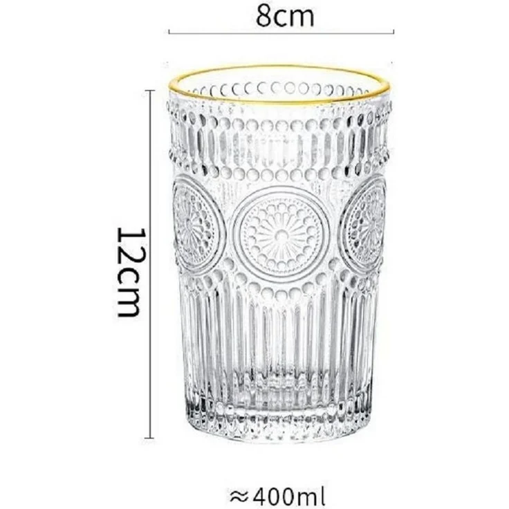 2 x Trinkglas Gläserset 400ml H 12cm Wasser, Cocktail, Whisky-Gläser G08 – Bild 3