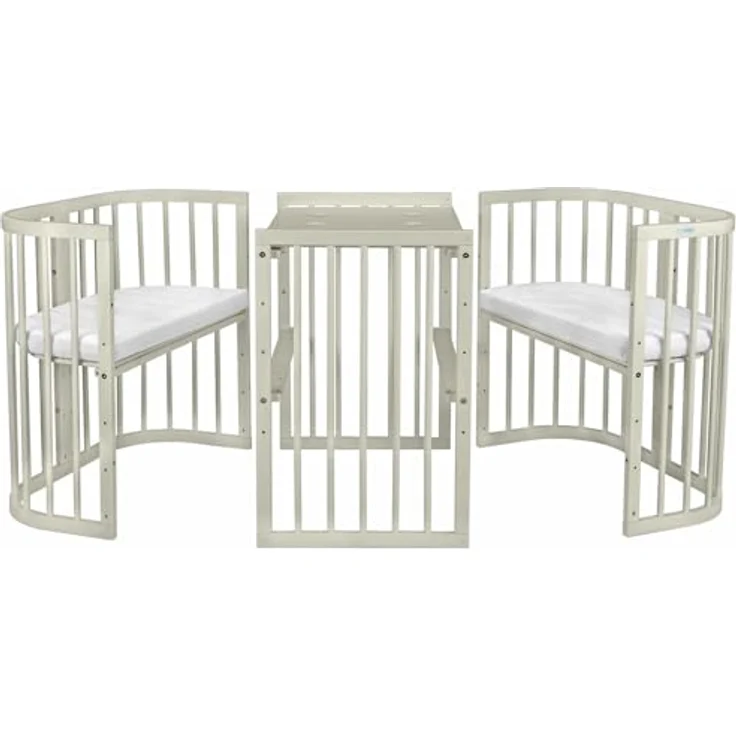 Waldin Kombibett - W2 7-in-1 - Olive Grün - Material: massiv Buchenholz - Babypark. de – Bild 5