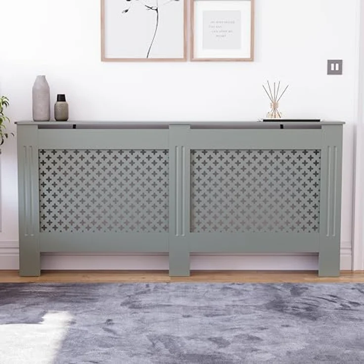 Vida Designs Kommoden & Sideboards, Mitteldichte Holzfaserplatte, Grau, Extra Groß – Bild 4