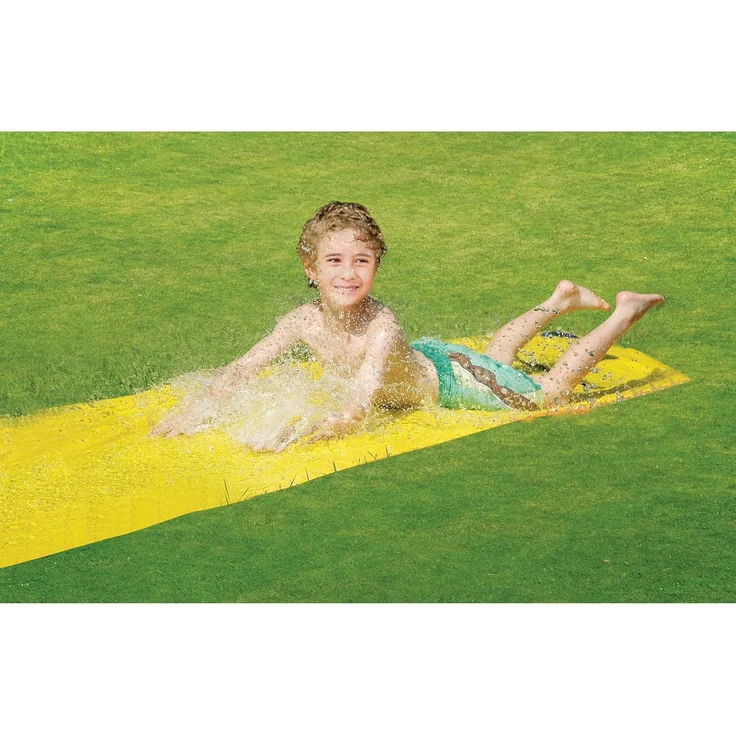 The Toy Company 18484 'Splash & Fun Wasserrutsche' ca. 600x80 cm, ab 5 Jahren, bis 50 kg belastbar, gelb – Bild 3