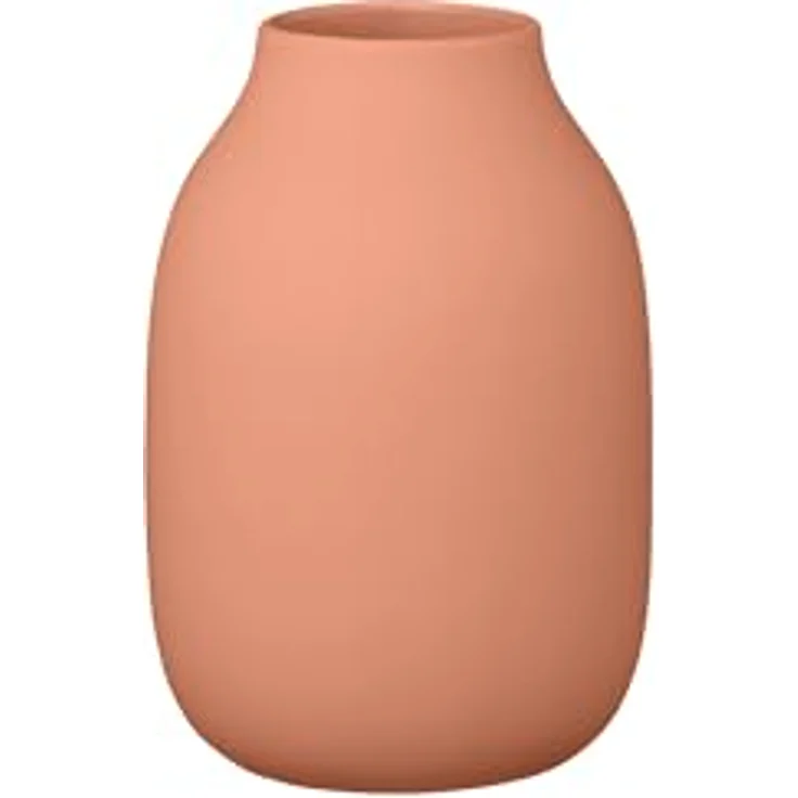 blomus Vase -COLORA- | Keramische Blumenvase in Amber Brown | Größe S, H 15 cm x B 10 cm x T 10 cm, hochwertige Handarbeit – Bild 1