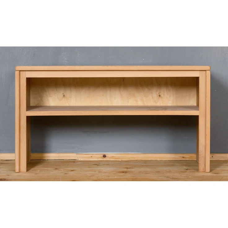 Woodline Garderobenbank Kernbuche Massivholz geölt, Genf Natur 91x40x49 cm – Bild 3