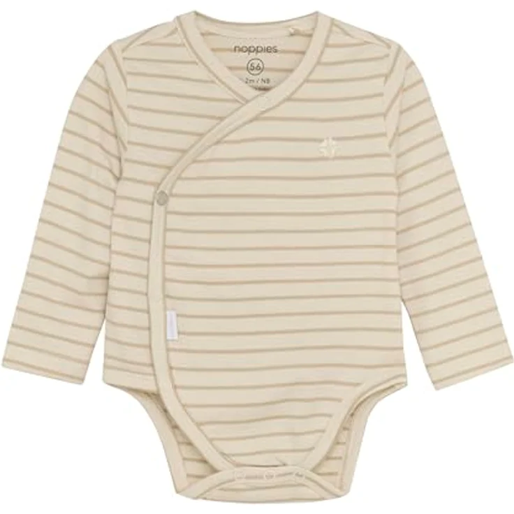 Noppies Navi Wickelbody - Stripe - Größe 74 - Offw – Bild 1