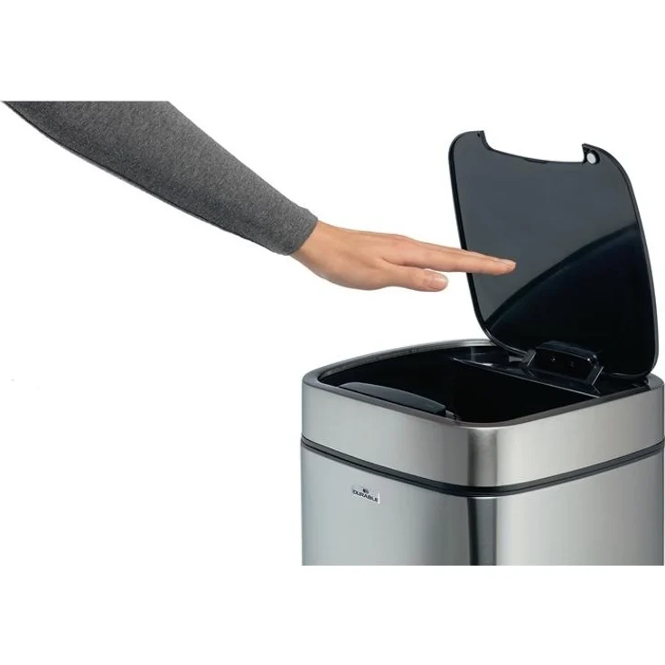 Durable 'No Touch' Sensor-Abfalleimer mit Inneneimer, Edelstahl silber, 21 Liter – Bild 4