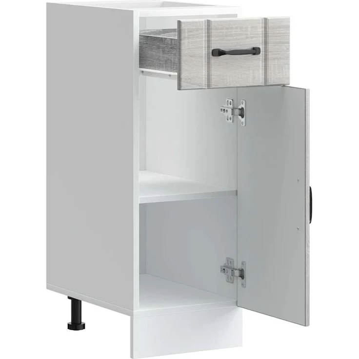 vidaXL Küchen-Unterschrank Lucca Grau Sonoma Holzwerkstoff 853703 – Bild 5