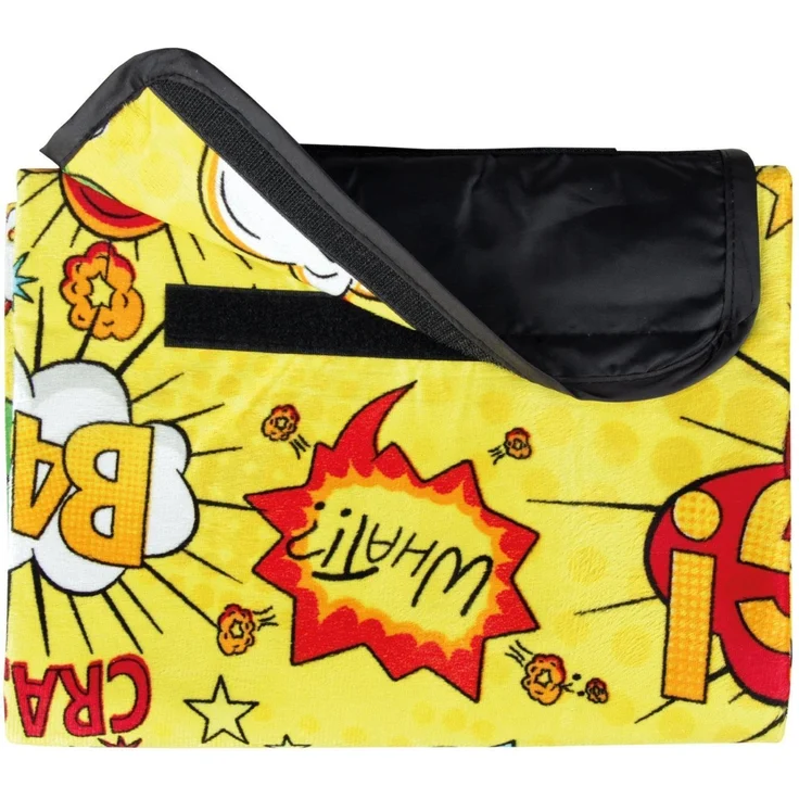 Picknickdecke wasserabw. mit Fotodruck, Auswahl: Größe - 80x120 cm Design - Comic, Stranddecke Kofferraumunterlage Campingdecke – Bild 6