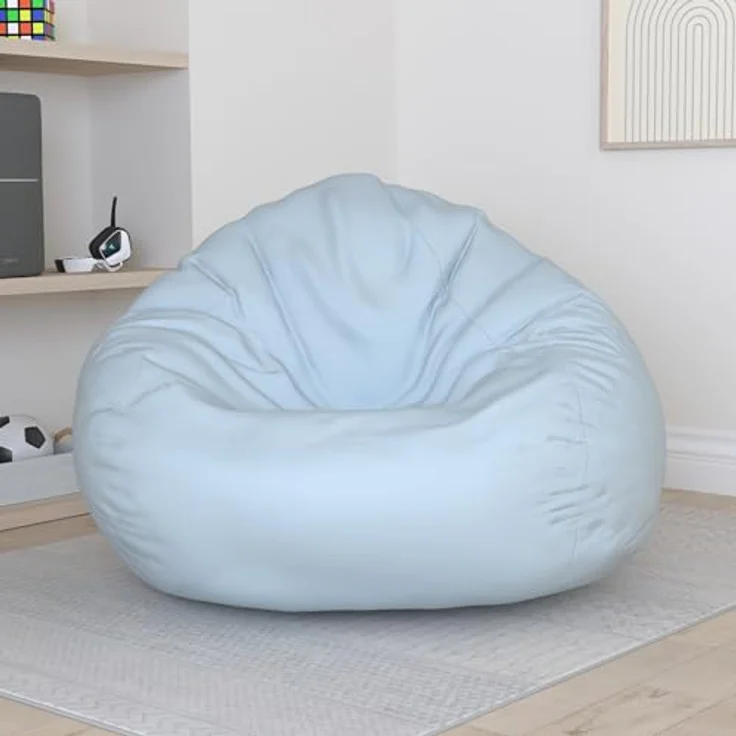 HomeIdeal - Sitzsack XXL Bodenkissen für Erwachsene & Kinder - Geeignet für Gaming oder Entspannen - Indoor wie Outdoor da er Wasserfest ist - mit EPS Perlen, Farbe:Grau, Größe:XXXL – Bild 3