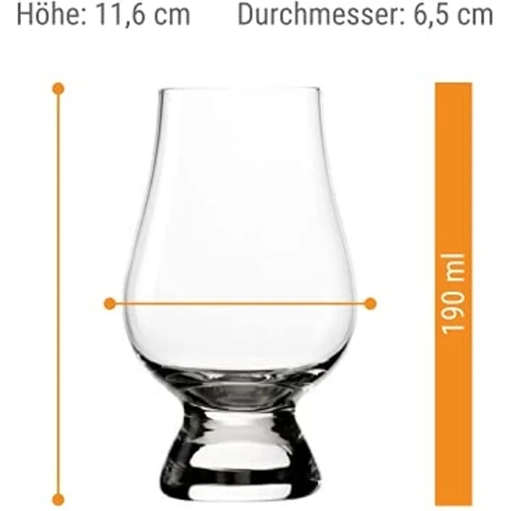 Stölzle Whiskyglas Glencairn Glass, Kristallglas, 2 Gläser, 1 Krug auf Tablett – Bild 3