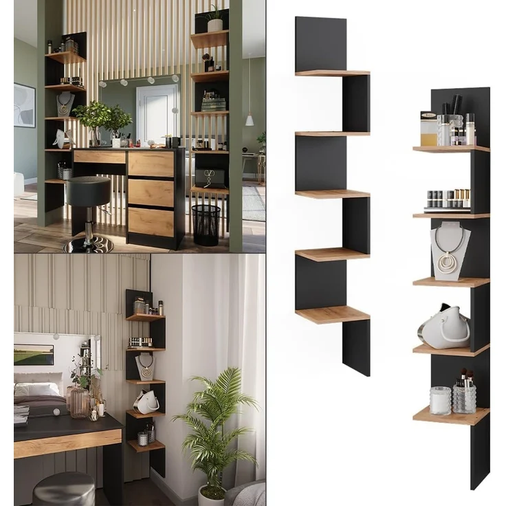 Eckregal Paolo Anthrazit 28 x 175.4 cm 2er Set Vicco – Bild 8