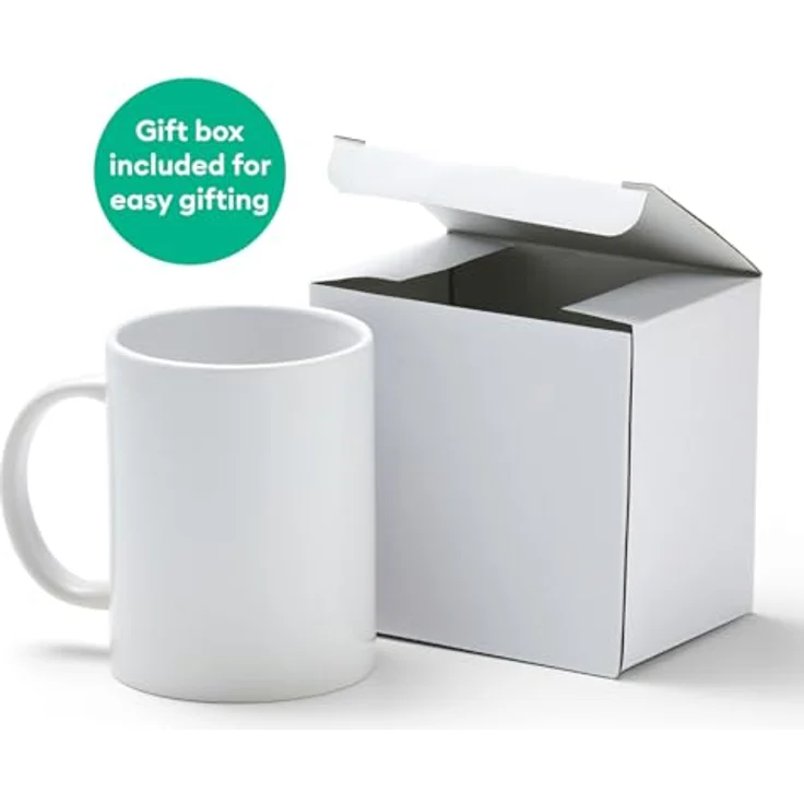 Cricut Keramikbecher-Rohling | 2 Stück | 425 ml (15 fl. Oz) | Weiß – Bild 5
