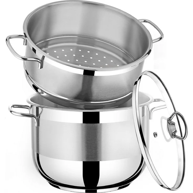 Urban Living Dampfgartopf Couscoussiere Couscous Topf Kuskus Couscoustopf, Edelstahl – Bild 2