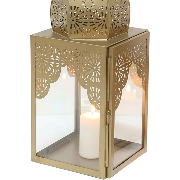 Orientalisches Windlicht Modena Gold L – Bild 8