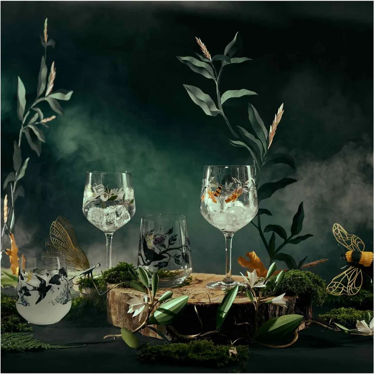 Ritzenhoff Botanic Glamour Gin-Gläser 2er Set Biene, Libelle – Bild 7
