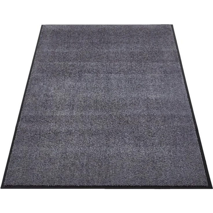 Andiamo 'Super Wash & Clean' Fußmatte, Made in Belgium, rechteckig, Höhe: 7 mm, rutschhemmend, waschbar, Grau, 90 x 150 cm (Rechteckig) – Bild 4