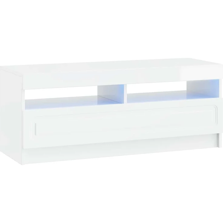 vidaXL LED-TV-Schrank UTRECHT 3 stk. Hochglanz Weiß Holzwerkstoff 3417005 – Bild 5