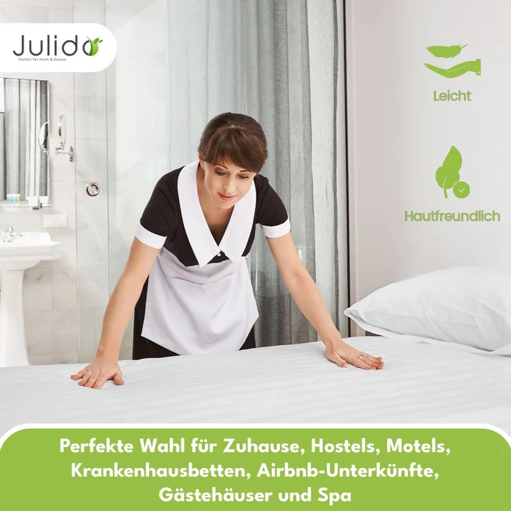 Jersey Spannbettlaken 140-160x200 100% Baumwolle weich bügelfrei komfort Weiss – Bild 4