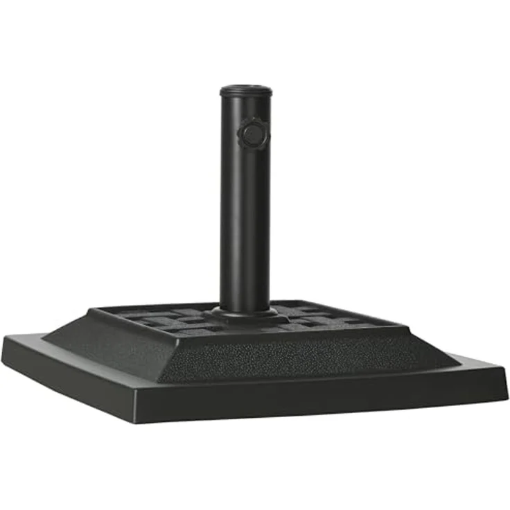 Outsunny Schirmhalter 12 kg Sonnenschirmständer für Ø32/38/48 mm Stangen, für Stöcke bis Ø 48 mm, Schirmständer, 1 tlg, Schirmfuß – Bild 1