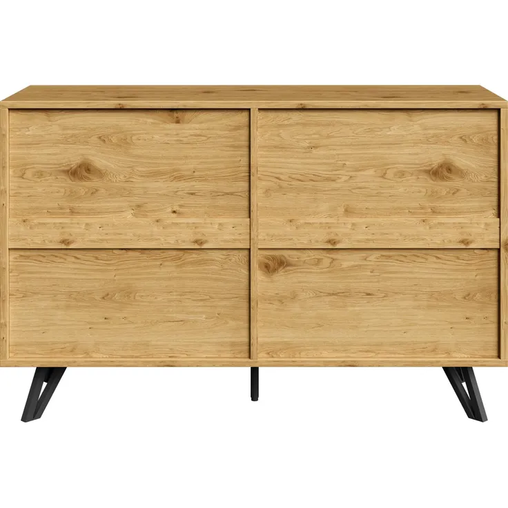Sideboard, Breite 120cm, Wohnzimmerschrank, Mehrzweckschrank, Schubkastenkommode, Küchenschrank, Aufbewahrungsschrank – Bild 8