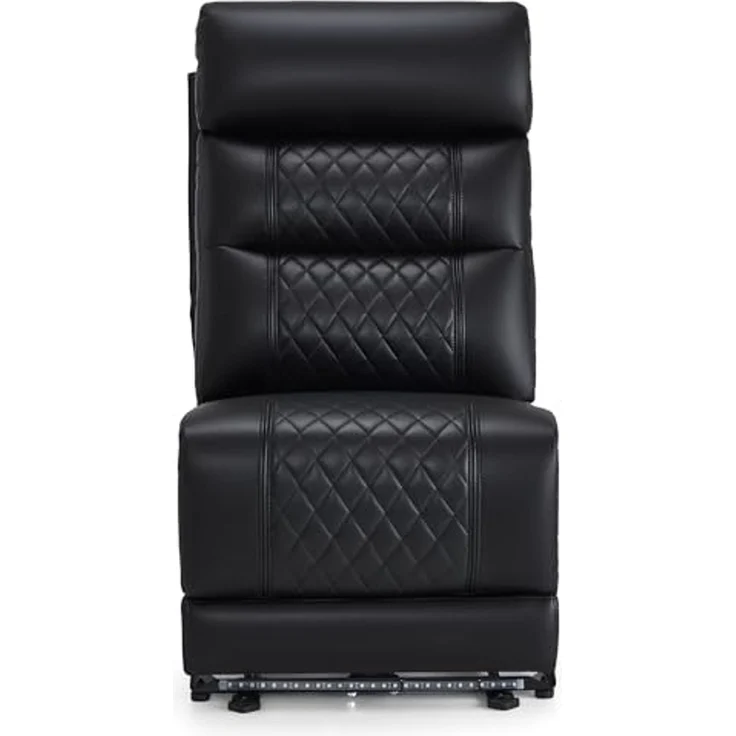 M MCombo Mittelsitz für 2er Kinosessel 7705MS (Kunstleder,Schwarz) – Bild 4
