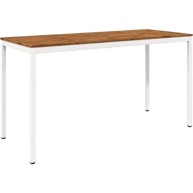 vidaXL Gartenbar-Tisch NAARDEN Natur und Weiß 196 x 80,5 x 105 cm 901359 – Bild 2