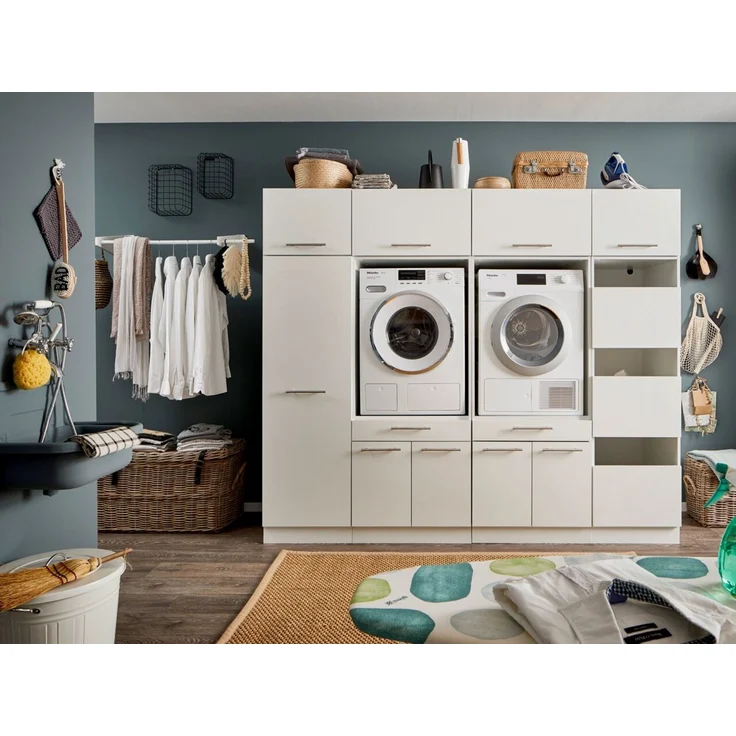 Laundreezy Aufsatzschrank, Holzwerkstoff anthrazit, 38 x 67,5 x 67,5 cm – Bild 4