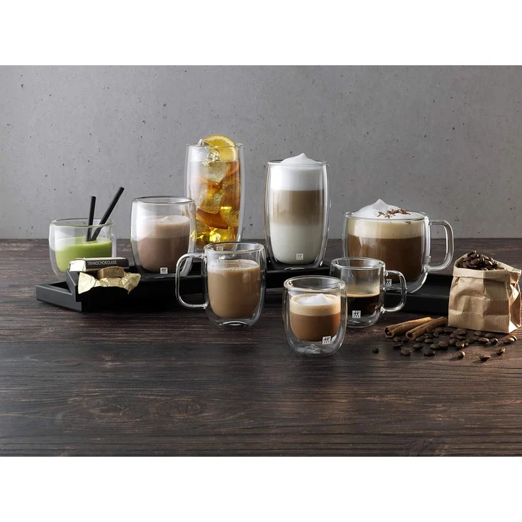 Cappuccinotasse ZWILLING Sorrento Plus Cappuccinoglasset, 450 ml / 2-tlg hochwertiges Borosilikatglas, 2-tlg, Borosilikatglas – Bild 3