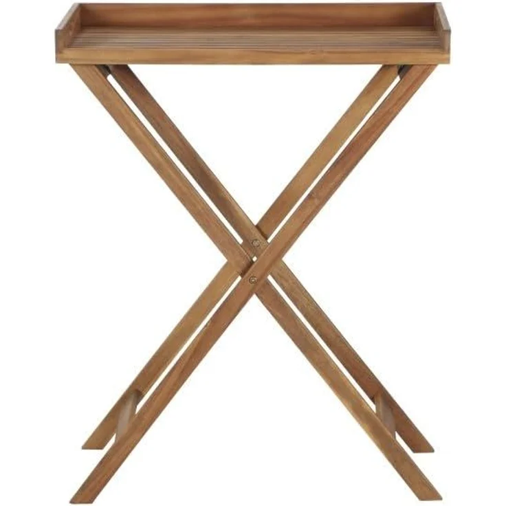 Minera Tablett, Gestell und Fläche Akazienholz FSC®-100% natur, – Bild 2