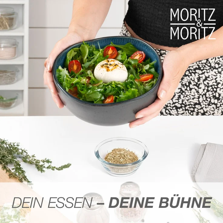 Moritz & Moritz ORGANIC Servierschale 2er - Blau – Bild 5